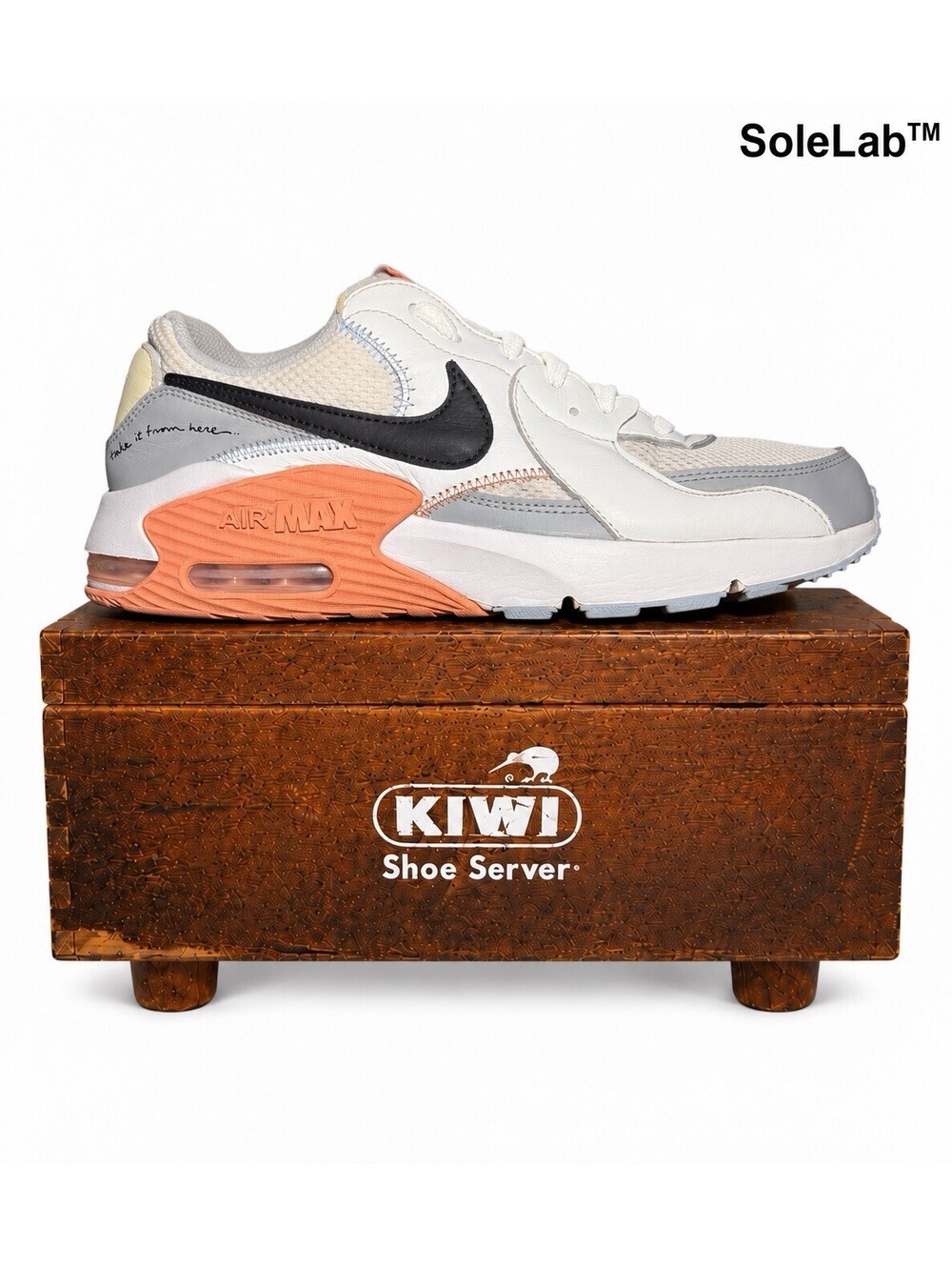 Nike Air Max Excee “We’ll Take It From Here” White/Black/Orange – M-9.5. W-11.